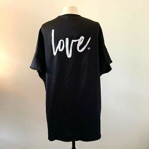 Victorias Secret One Size OS Love Black Vintage Silky Kimono Robe Tie Belt NWT